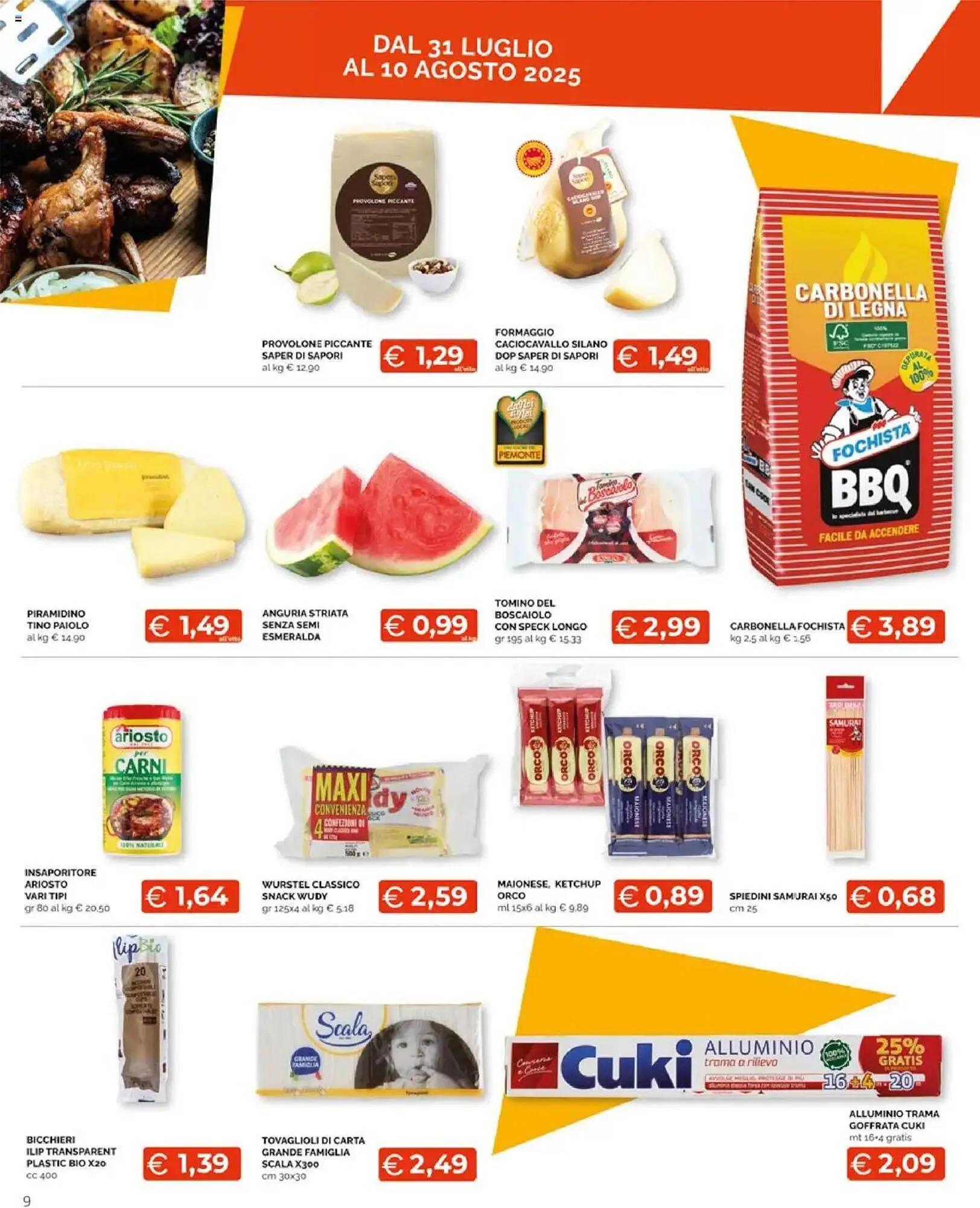 Volantino Mercatò Extra da 31 luglio a 10 agosto di 2025 - Pagina del volantino 9