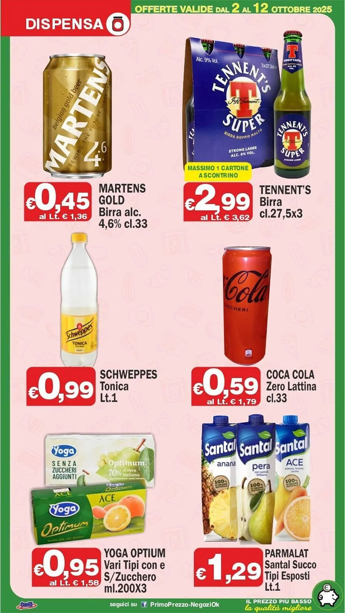 Volantino Primo Prezzo da 2 ottobre a 12 ottobre di 2025 - Pagina del volantino 8
