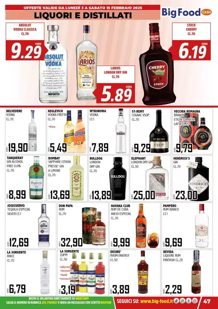 Carnevale innamorati della convenienza da 3 febbraio a 15 febbraio di 2025 - Pagina del volantino 47