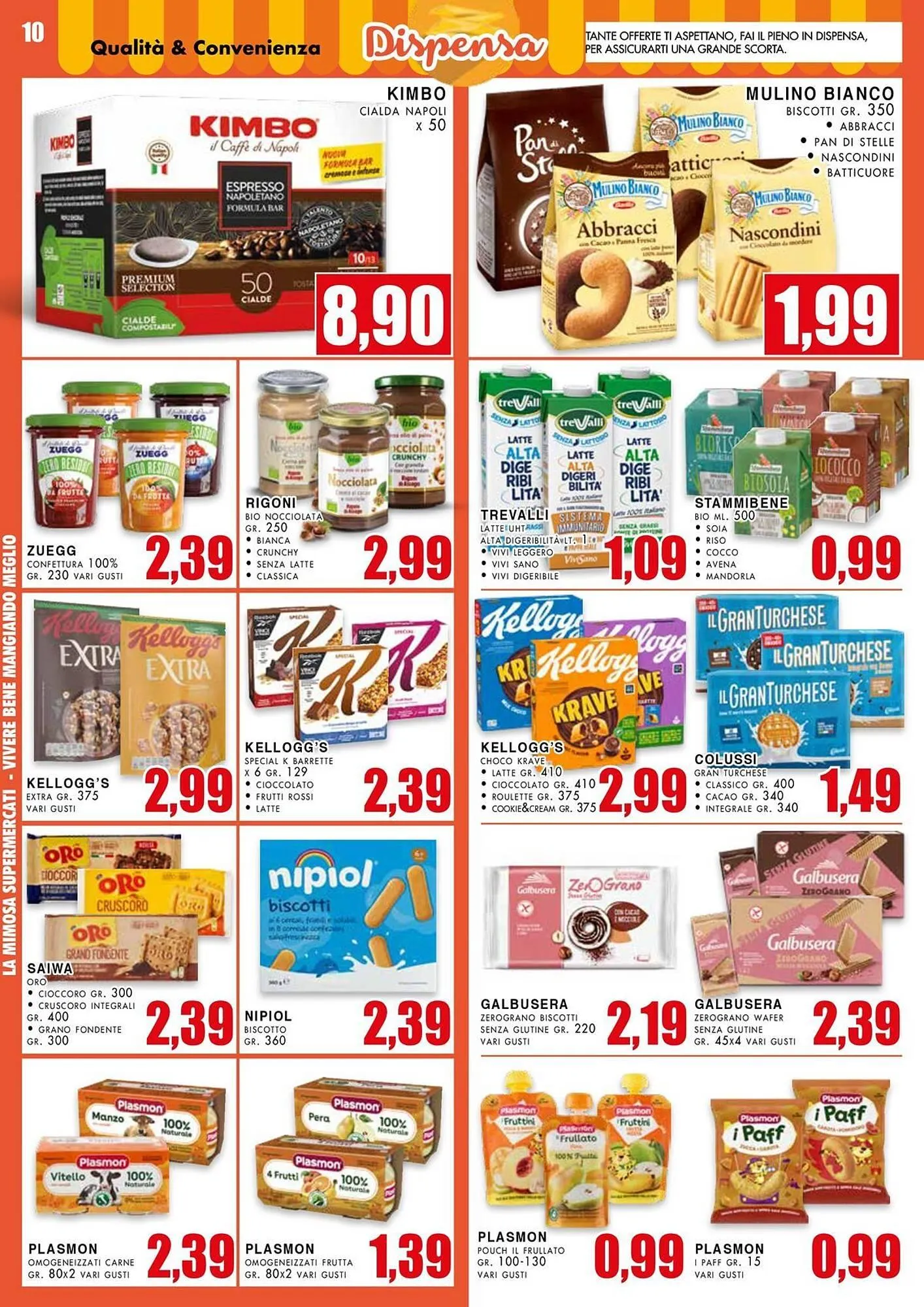Volantino La Mimosa Supermercati da 30 giugno a 13 luglio di 2025 - Pagina del volantino 10