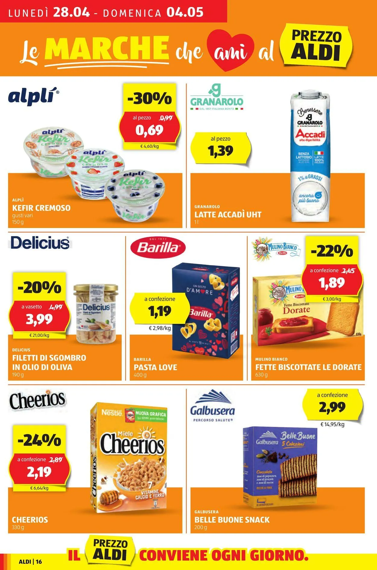 Aldi Volantino attuale da 28 aprile a 4 maggio di 2025 - Pagina del volantino 16