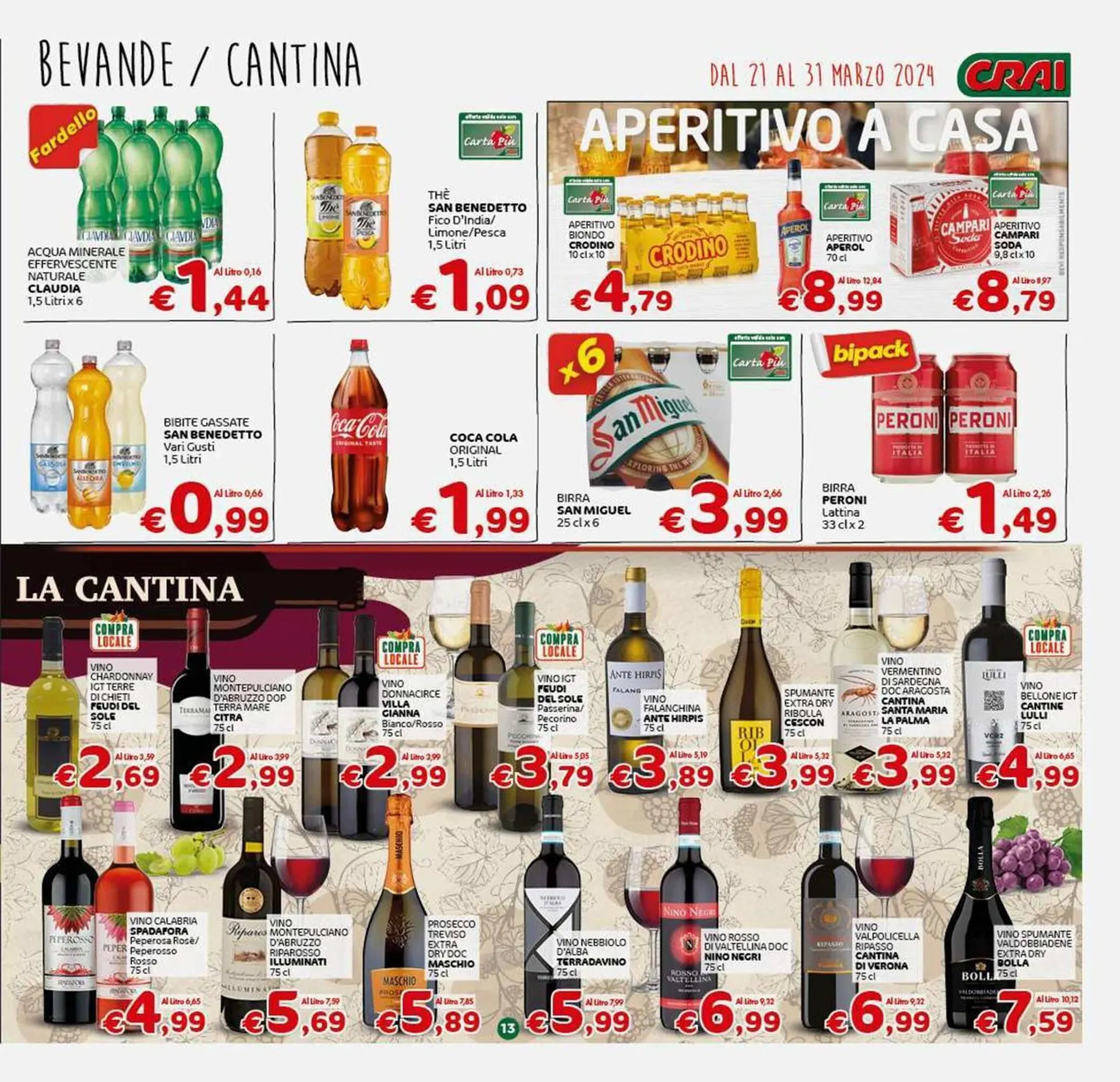Volantino Crai da 21 marzo a 31 marzo di 2024 - Pagina del volantino 13