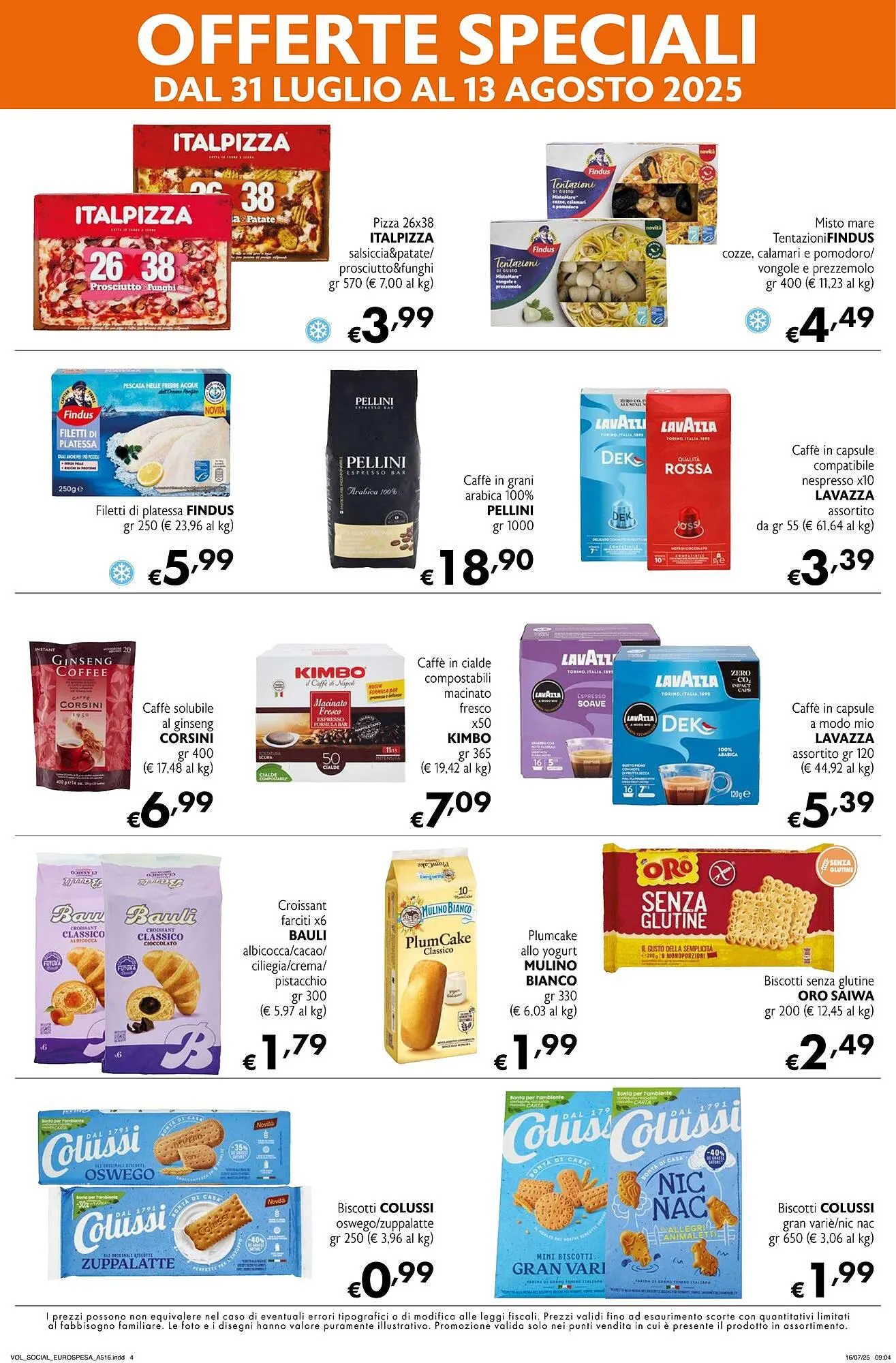 Volantino Eurospesa da 31 luglio a 13 agosto di 2025 - Pagina del volantino 4
