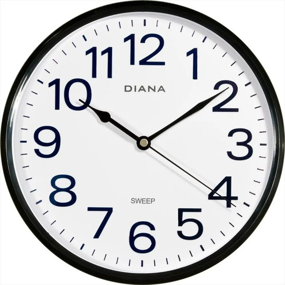 ELITE-DIANA - Orologio da parete al quarzo 111 739/6-Nero
