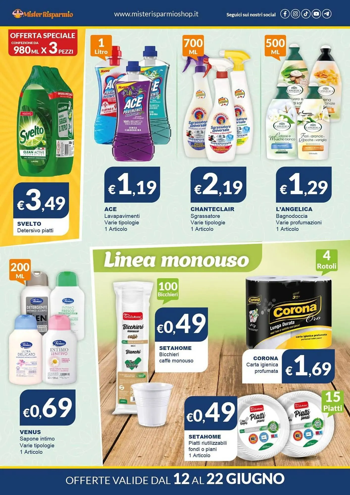 Volantino Mister Risparmio da 12 giugno a 22 giugno di 2025 - Pagina del volantino 3