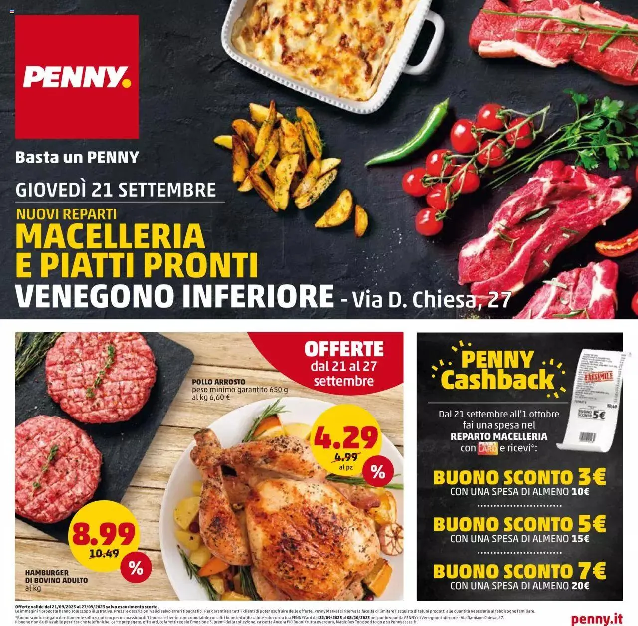 Volantino PENNY da 21 settembre a 27 settembre di 2023 - Pagina del volantino 1