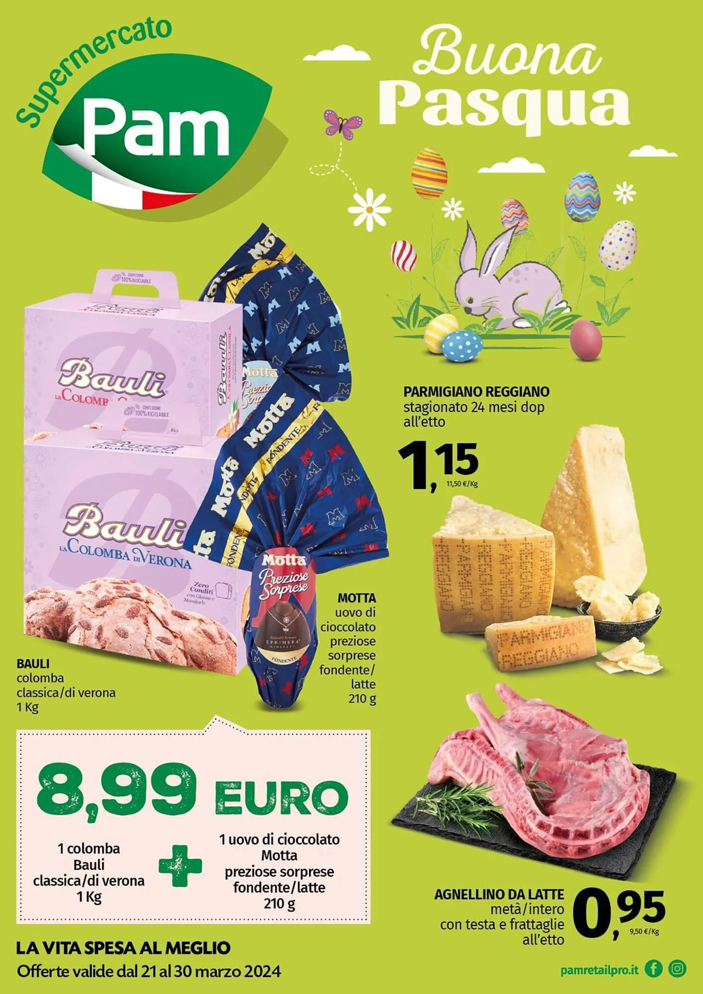Volantino Pam supermercato da 21 marzo a 30 marzo di 2024 - Pagina del volantino 1