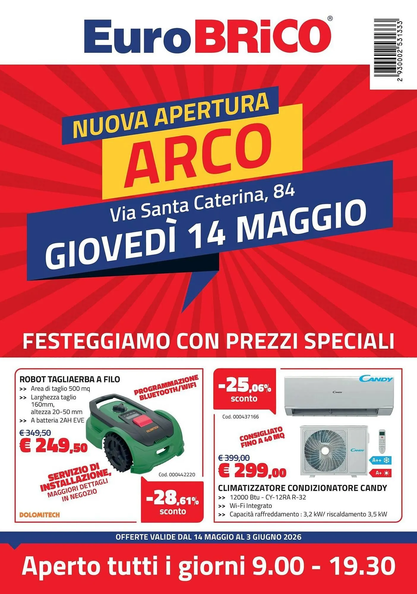 Volantino Eurobrico da 14 maggio a 3 giugno di 2026 - Pagina del volantino 1