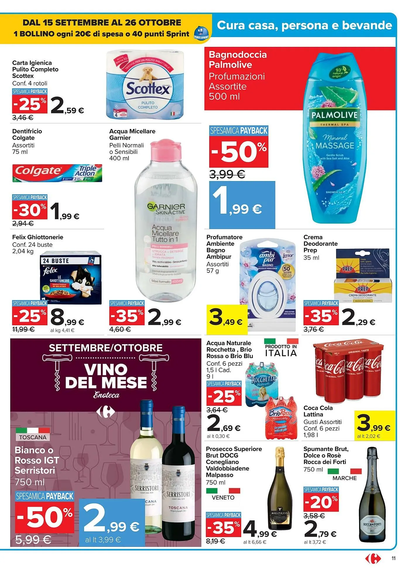 Volantino Carrefour Market da 26 settembre a 9 ottobre di 2025 - Pagina del volantino 11