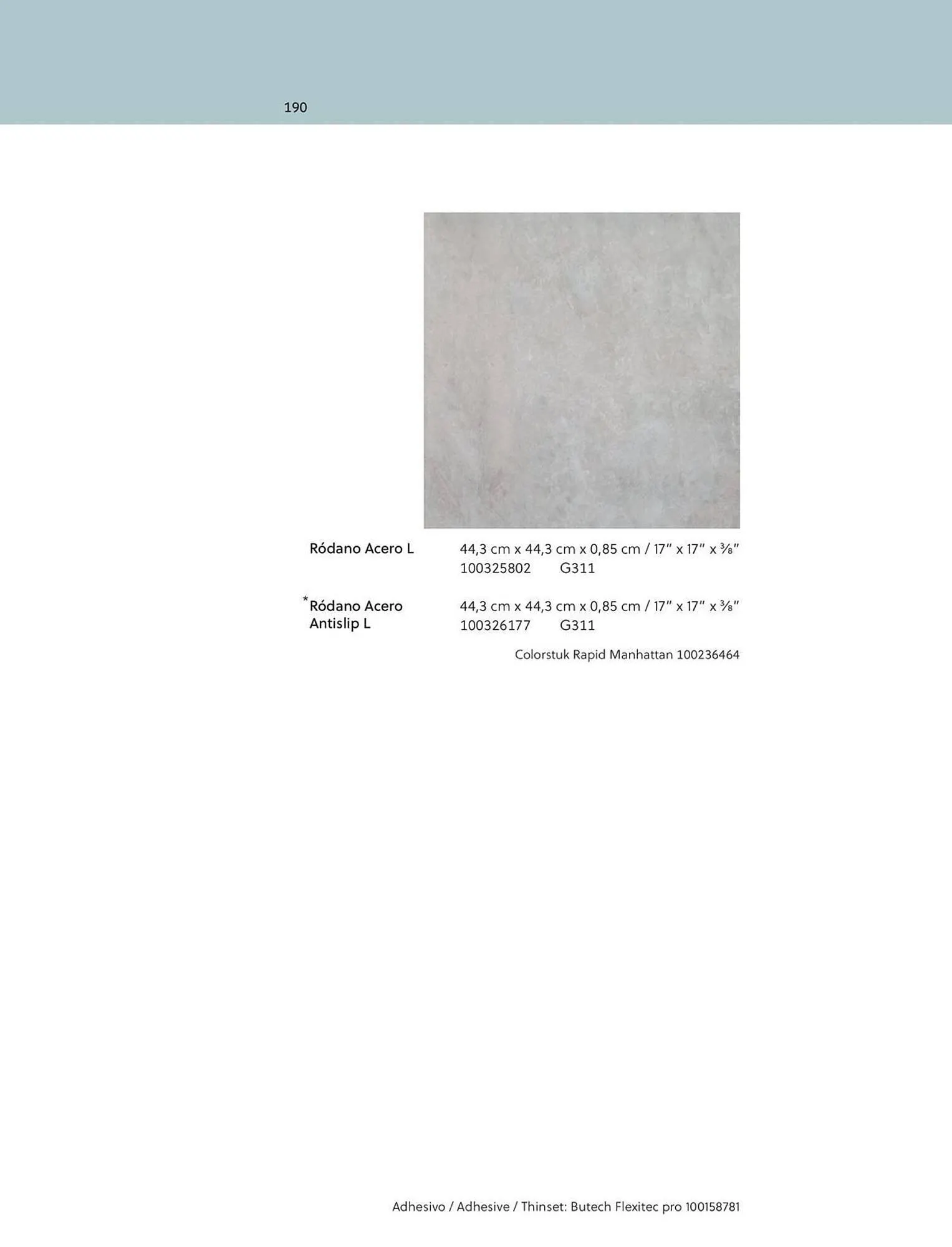 Catalogue Porcelanosa du 27 juin au 31 décembre 2025 - Catalogue page 190