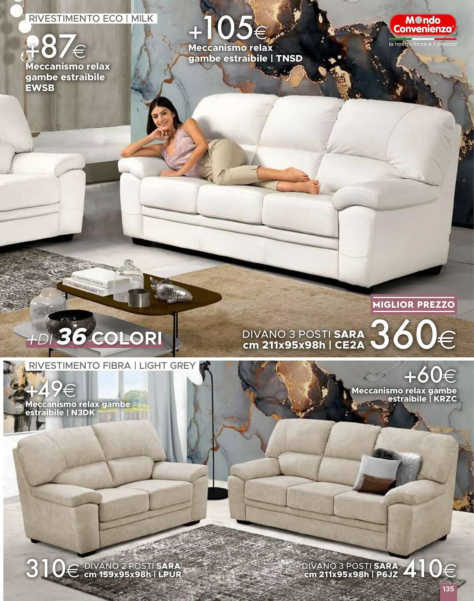 Volantino Mondo Convenienza da 1 aprile a 1 settembre di 2024 - Pagina del volantino 135