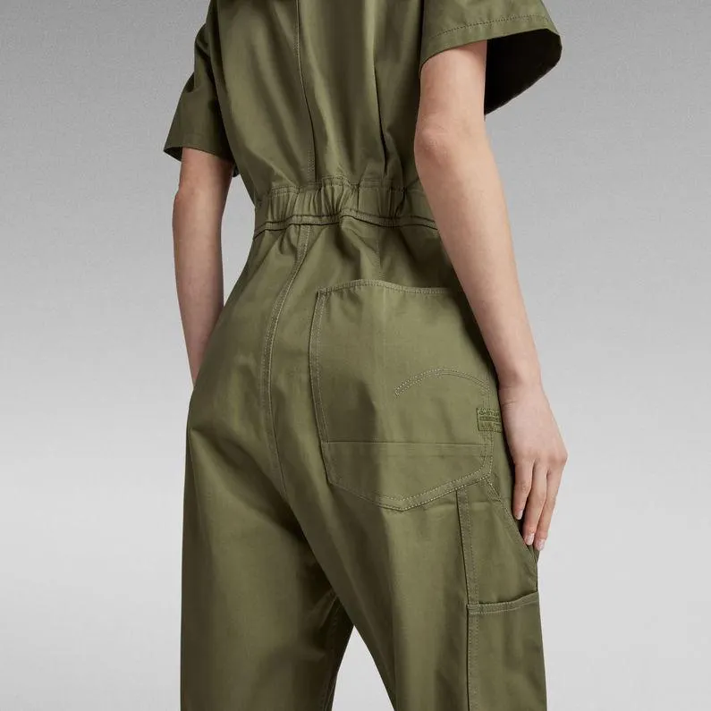 Relaxed Short Sleeve Jumpsuit