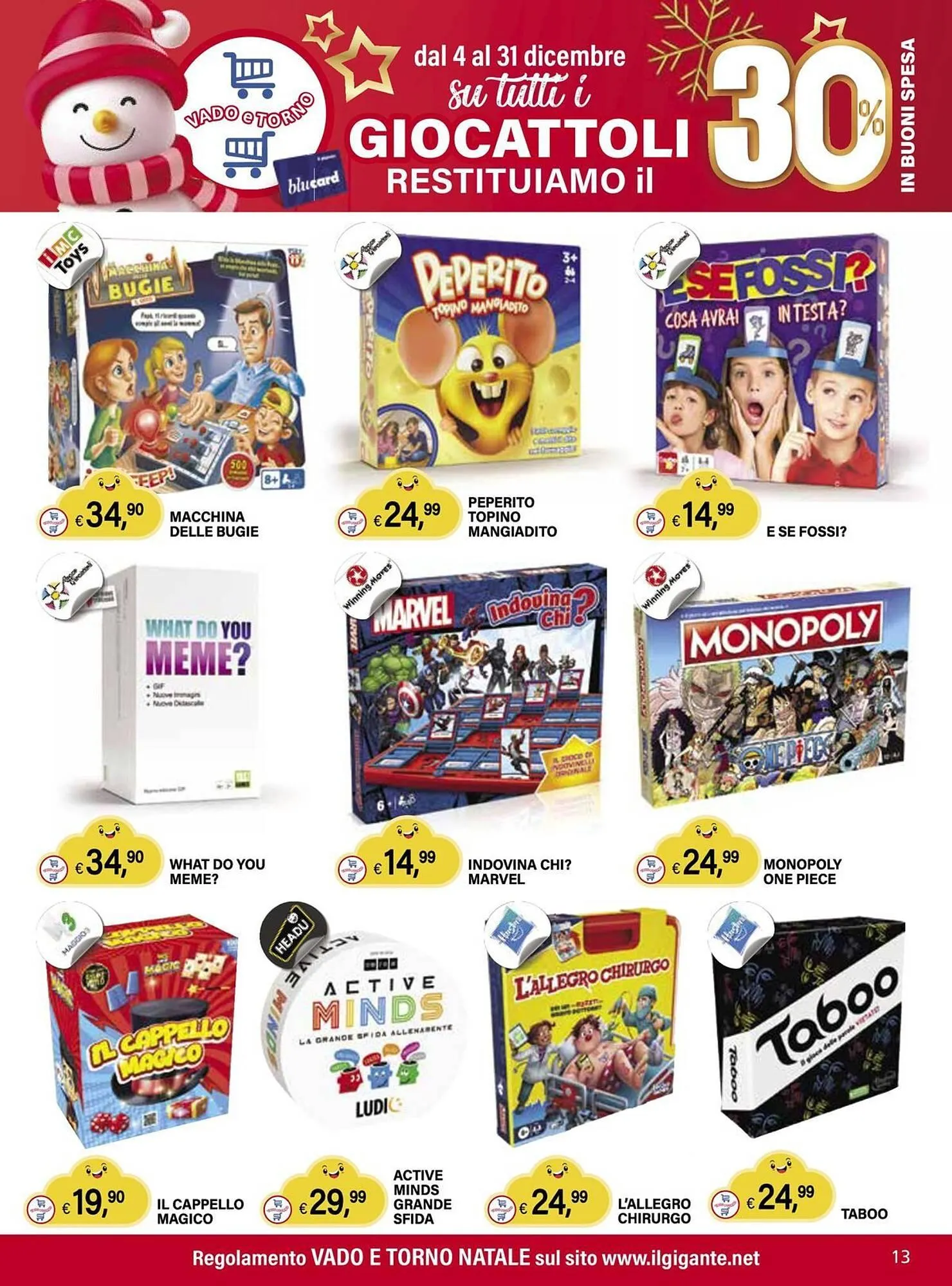 Volantino Il Gigante da 4 dicembre a 31 dicembre di 2025 - Pagina del volantino 13