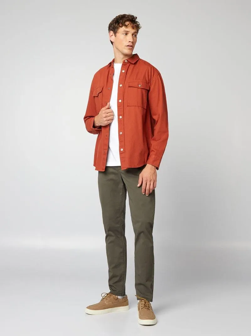 Pantaloni chino slim - KAKI