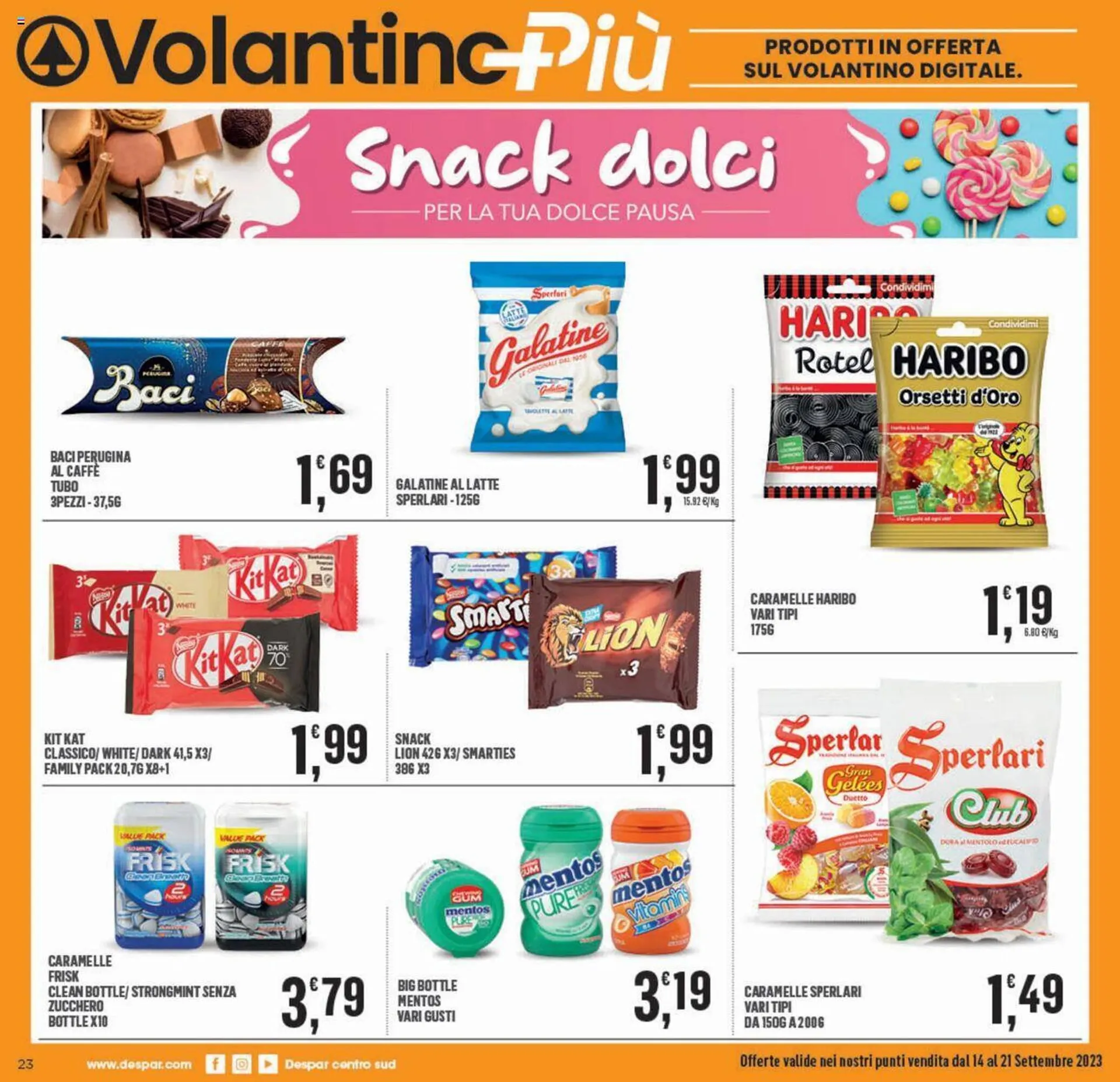 Volantino Eurospar da 14 settembre a 21 settembre di 2023 - Pagina del volantino 23