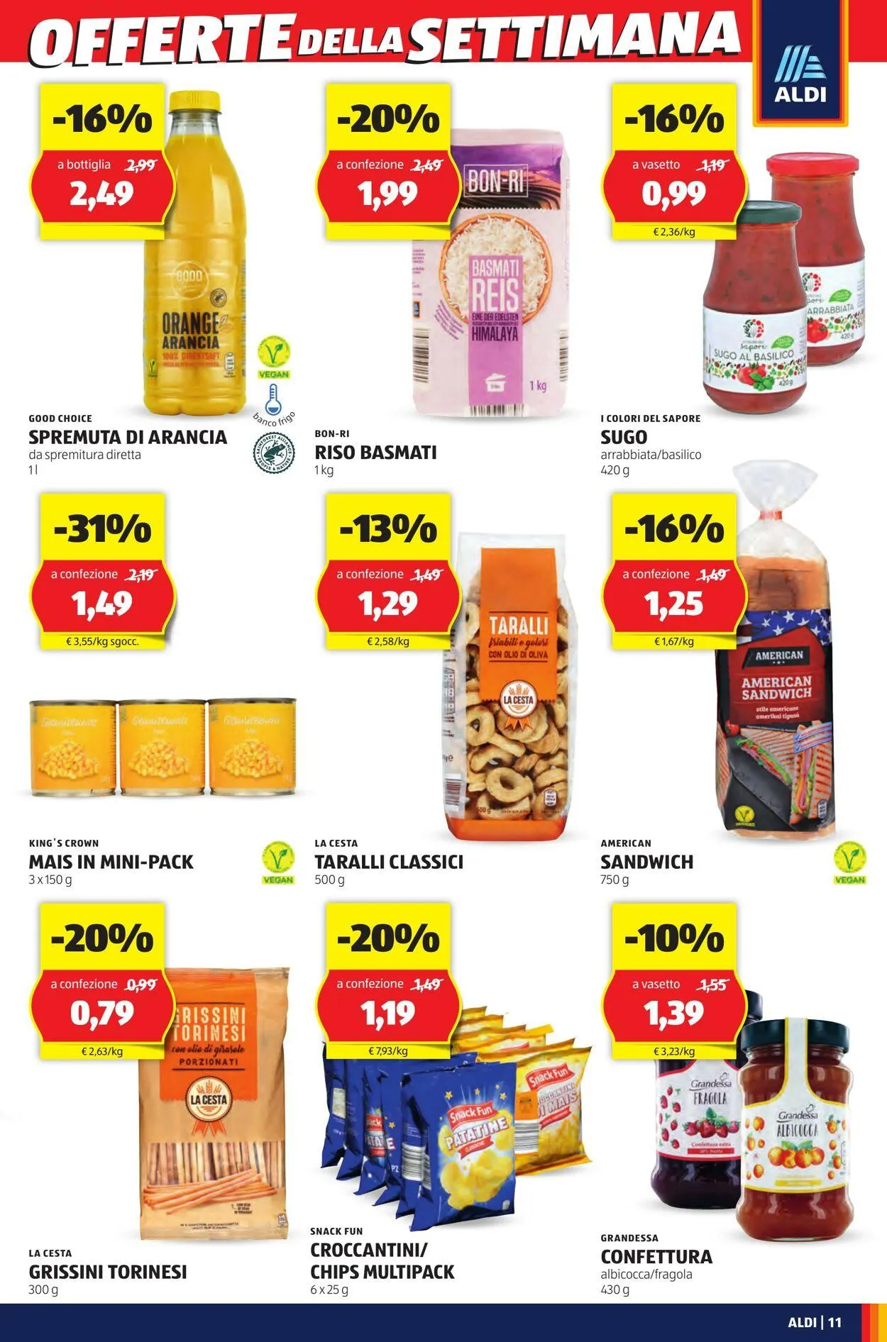 Aldi Volantino attuale da 28 aprile a 4 maggio di 2025 - Pagina del volantino 11