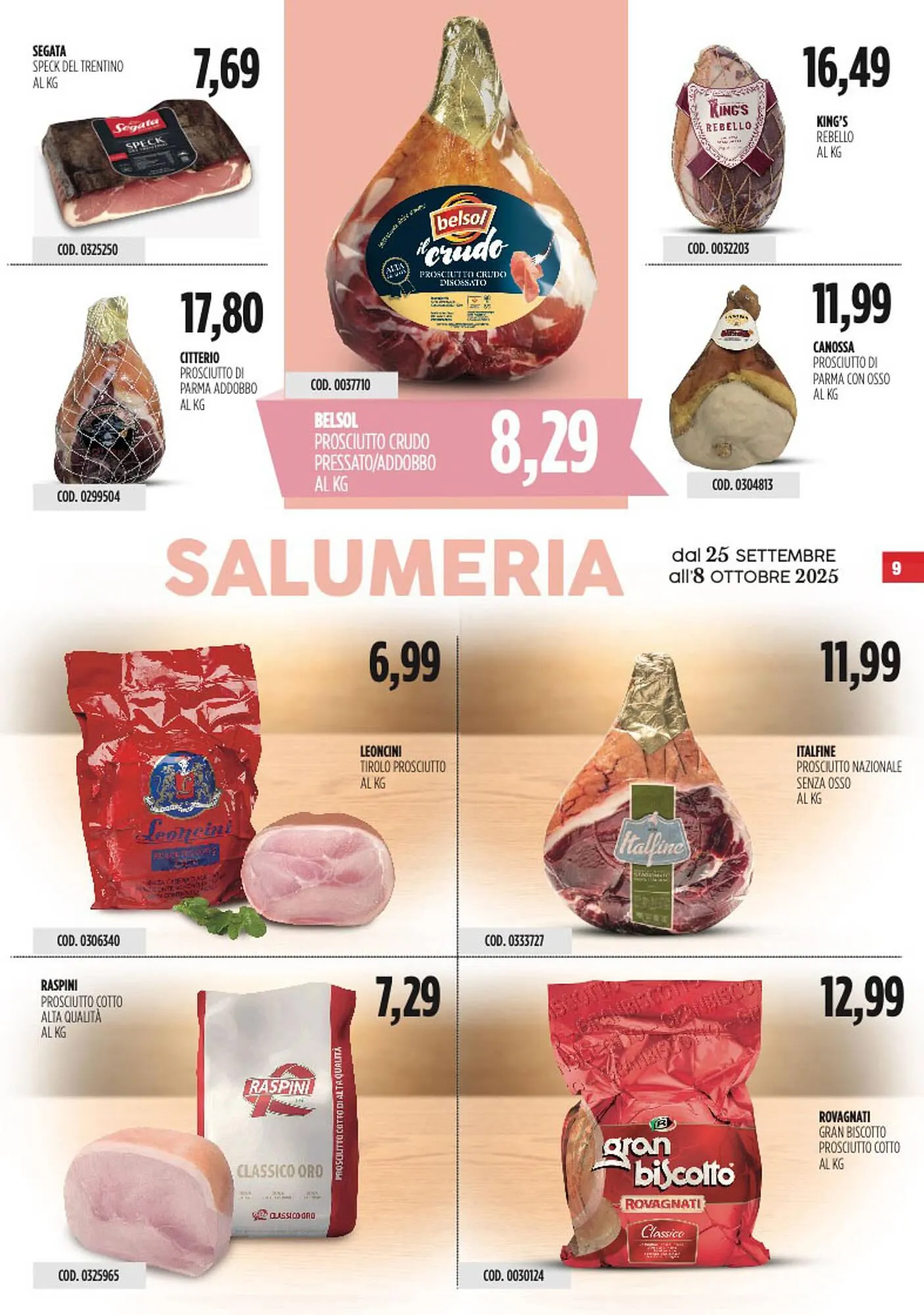 Volantino Carico Cash & Carry da 25 settembre a 8 ottobre di 2025 - Pagina del volantino 9