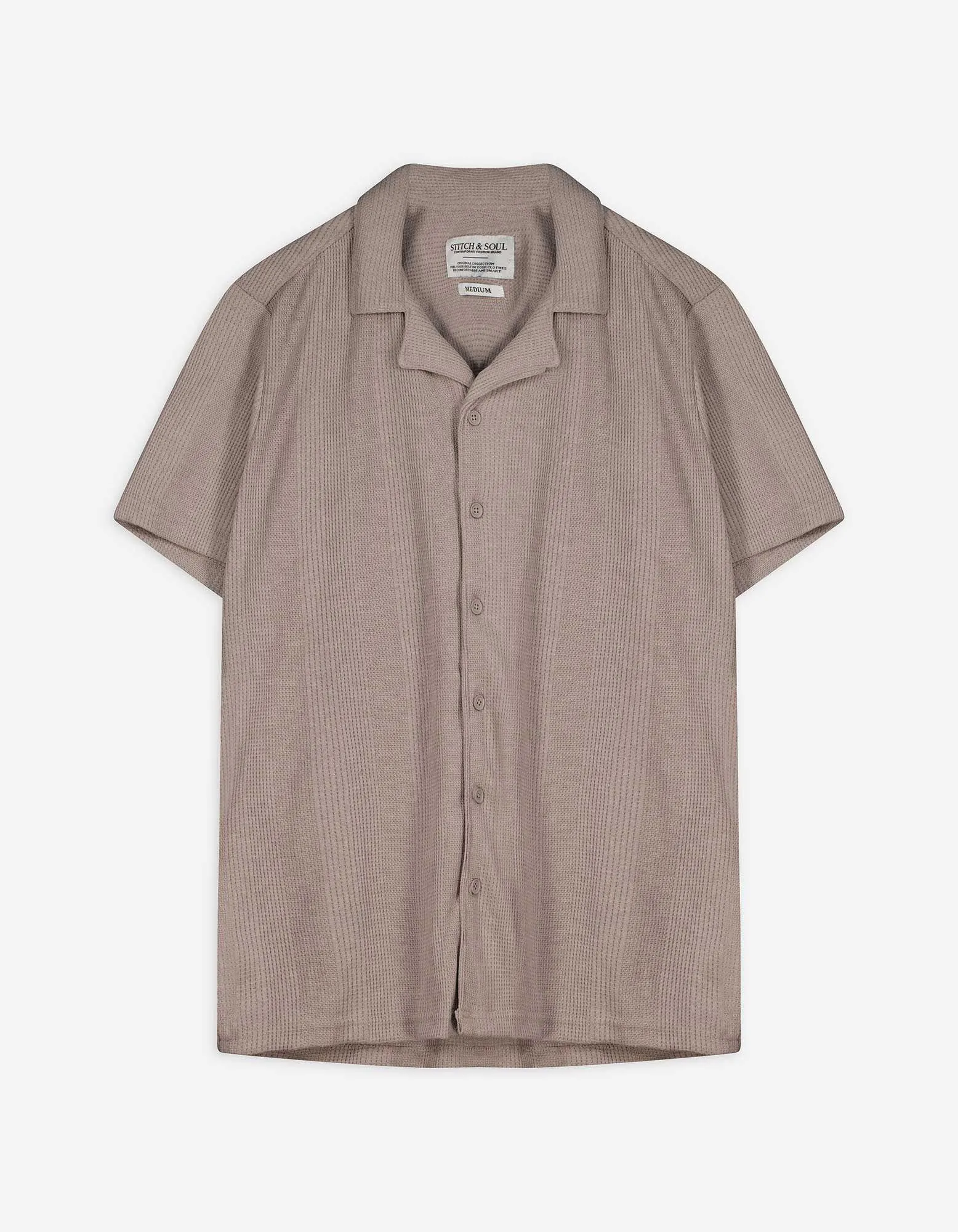 Camicia - Tinta unita - beige