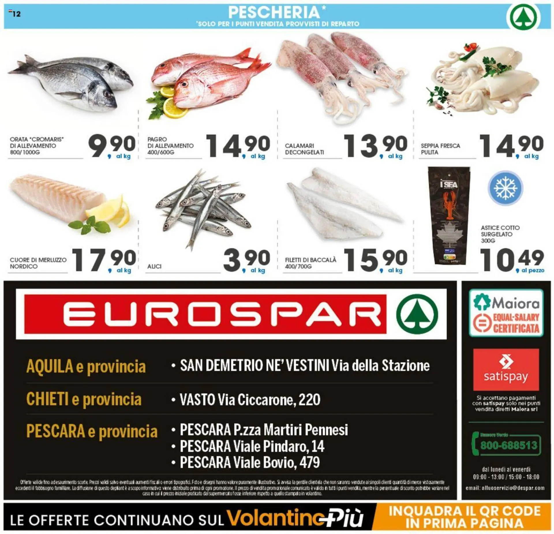Volantino Eurospar da 4 dicembre a 9 dicembre di 2023 - Pagina del volantino 12