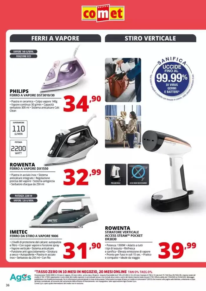 Speciale Piccoli Elettrodomestici! da 17 aprile a 7 maggio di 2025 - Pagina del volantino 36