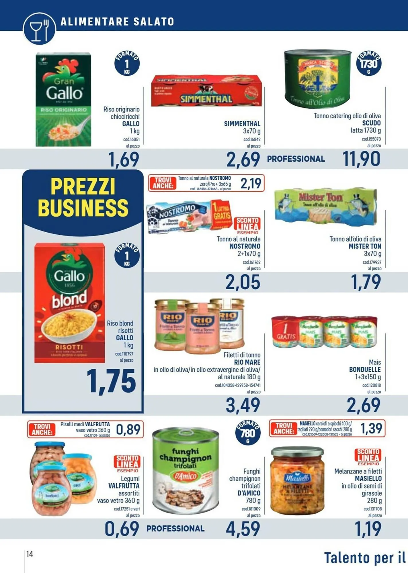 Volantino Talento Professional Store da 11 maggio a 24 maggio di 2026 - Pagina del volantino 14