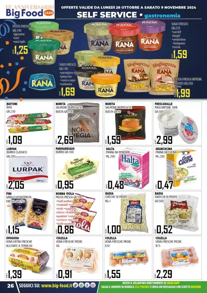 Festeggiamo il nostro 13 anniversario da 28 ottobre a 9 novembre di 2024 - Pagina del volantino 26