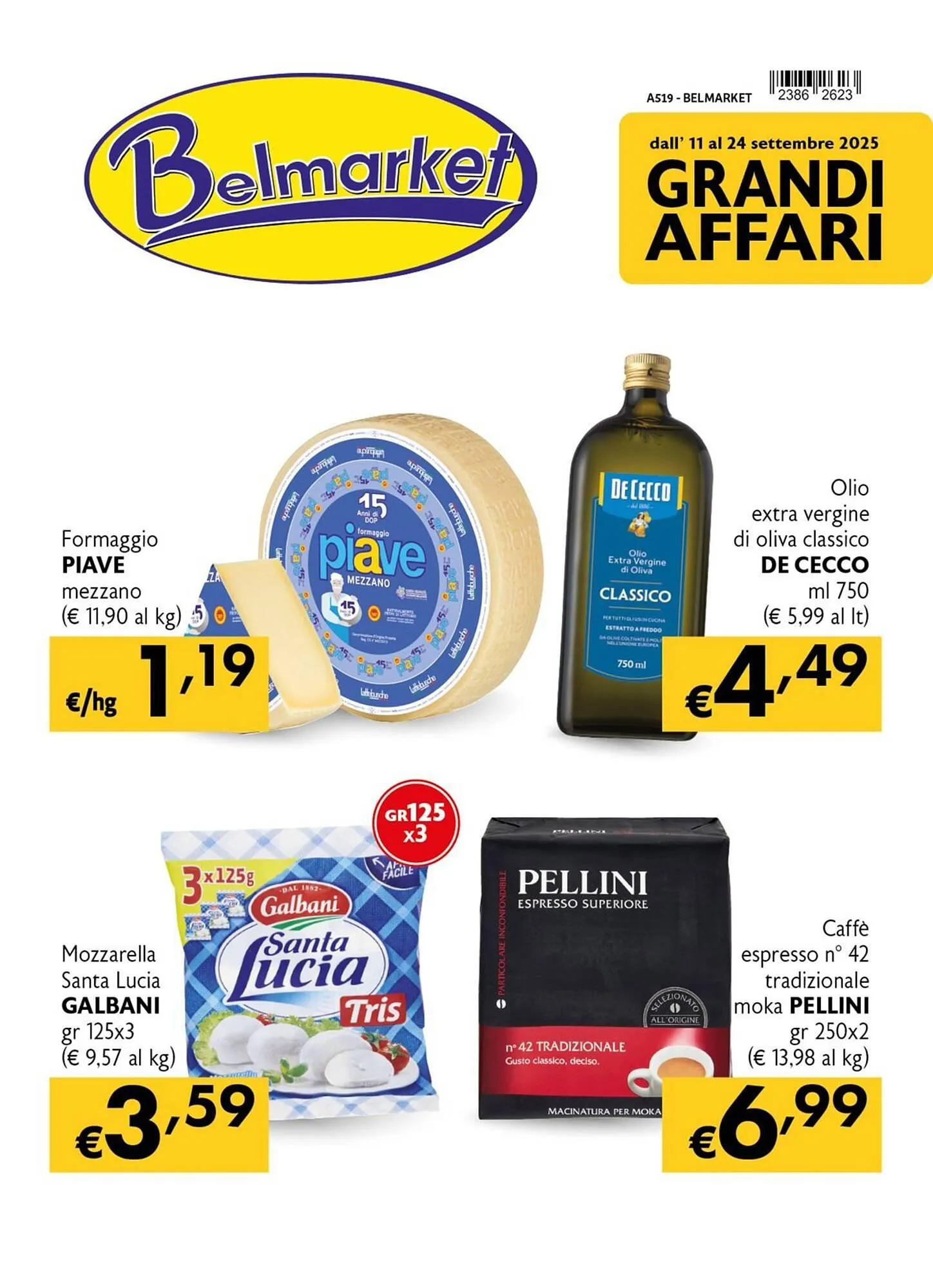 Volantino Belmarket da 11 settembre a 24 settembre di 2025 - Pagina del volantino 1