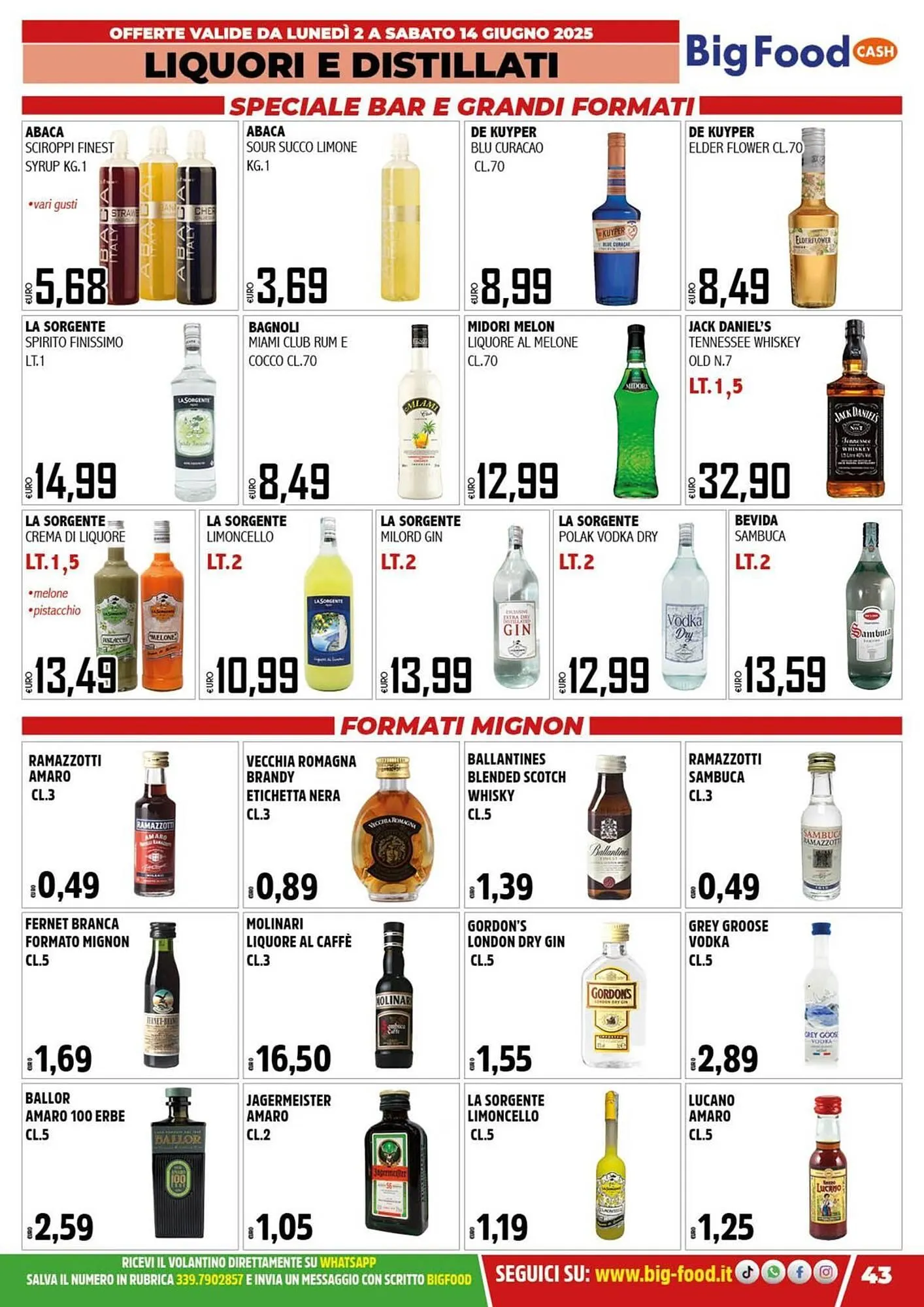 Volantino Big Food da 2 giugno a 14 giugno di 2025 - Pagina del volantino 43