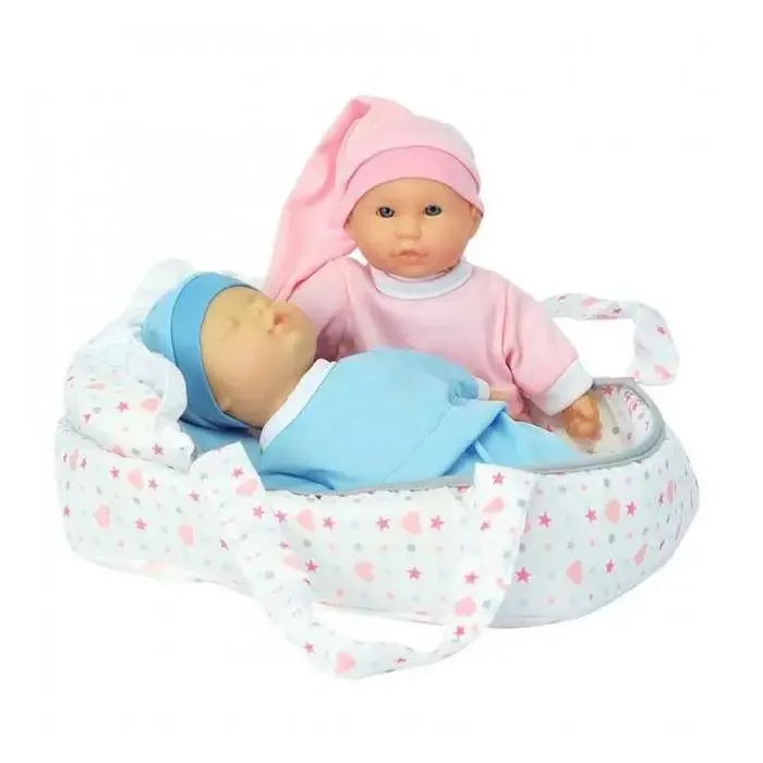 Bambolotti gemellini nella culla - 2 pezzi