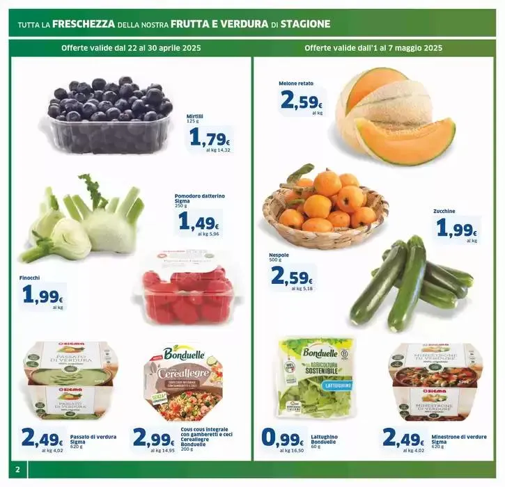 Sconti che volano alto, Sigma da 22 aprile a 7 maggio di 2025 - Pagina del volantino 2