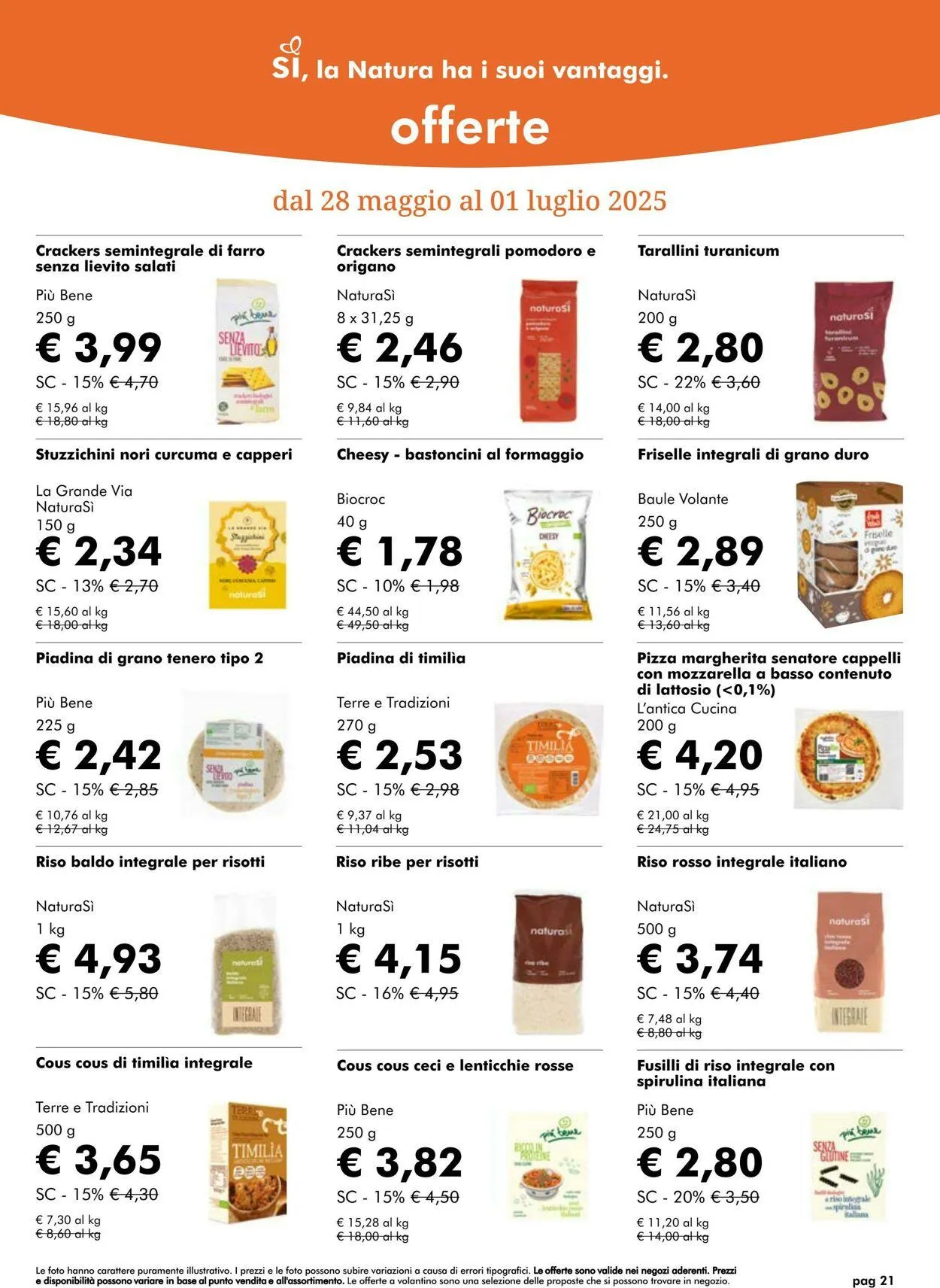 Natura Sì Volantino attuale da 8 luglio a 22 luglio di 2025 - Pagina del volantino 21