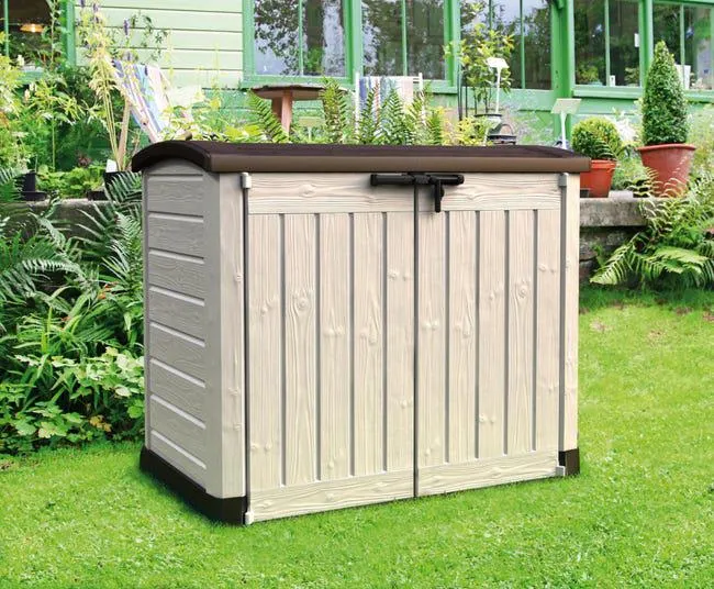 Baule da esterno KETER in resina beige 146 x 82 cm Vedi i dettagli del prodotto