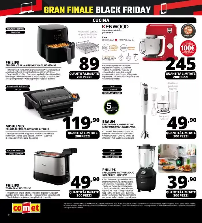 Black Friday Gran Finale da Comet! da 27 novembre a 2 dicembre di 2024 - Pagina del volantino 32