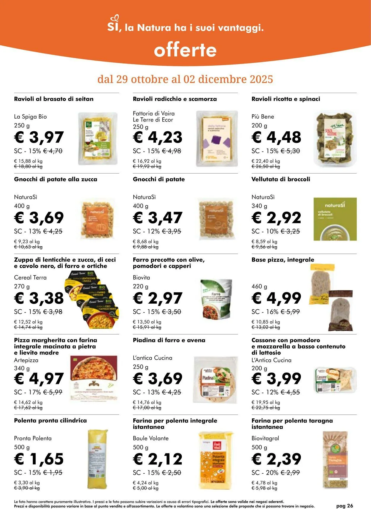 Natura Sì Volantino attuale da 1 gennaio a 15 gennaio di 2026 - Pagina del volantino 26