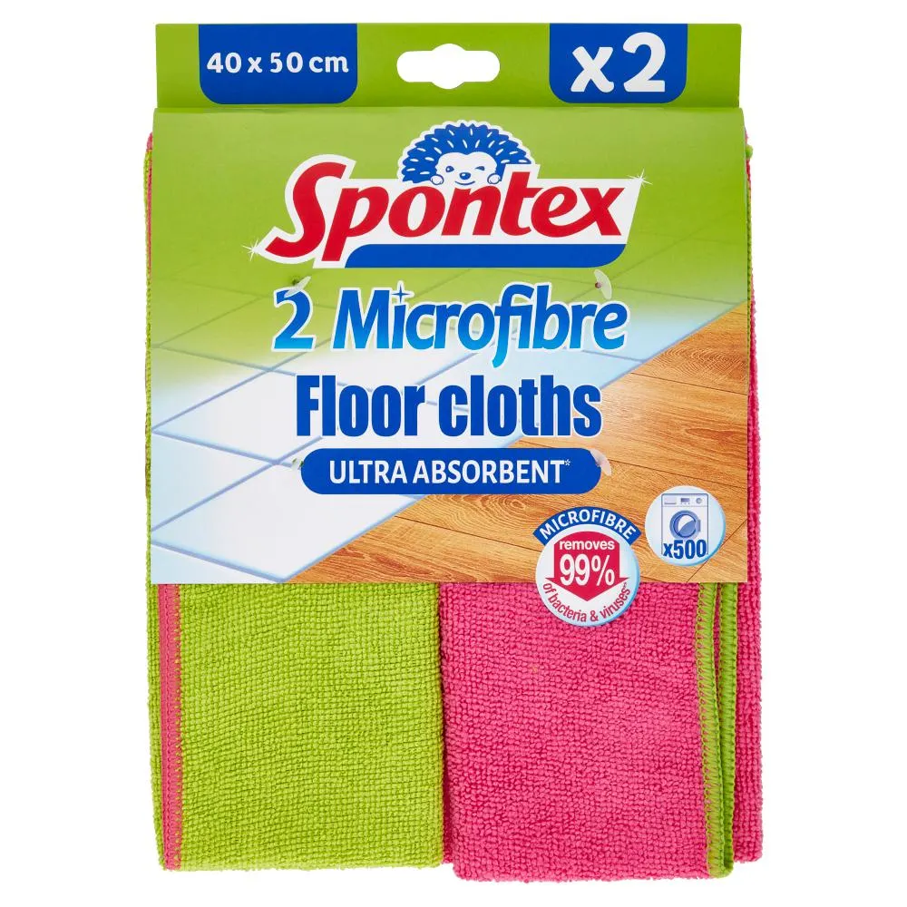 Spontex Panno Pavimenti Microfibre x2