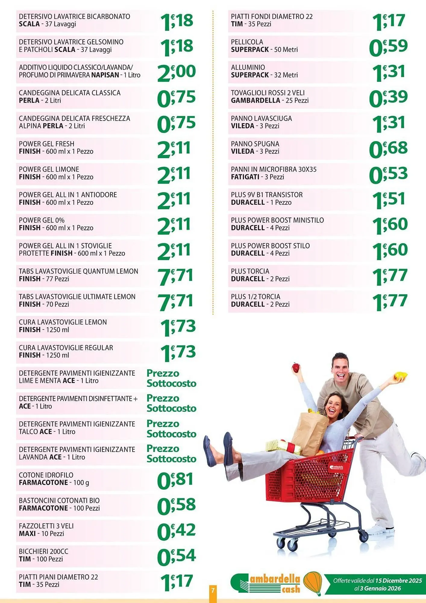 Volantino Gambardella Cash da 15 dicembre a 3 gennaio di 2026 - Pagina del volantino 7