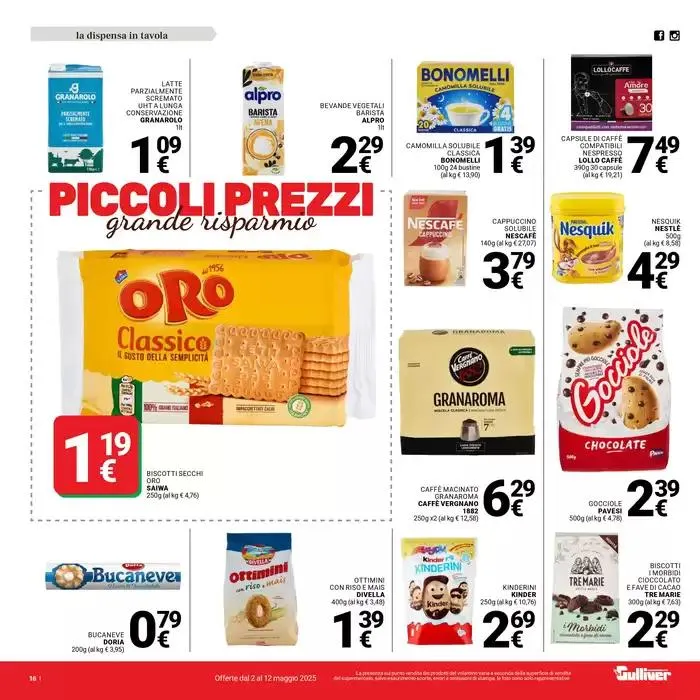 Piccoli prezzi da 2 maggio a 12 maggio di 2025 - Pagina del volantino 16