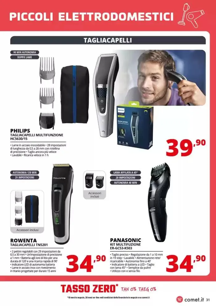 Speciale Piccoli Elettrodomestici da Comet! da 3 aprile a 16 aprile di 2025 - Pagina del volantino 31