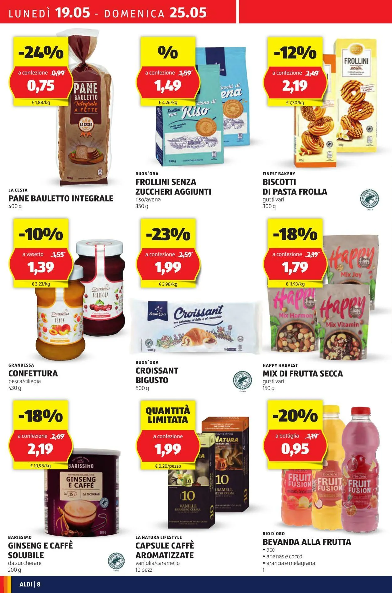 Aldi Volantino attuale da 19 maggio a 25 maggio di 2025 - Pagina del volantino 8