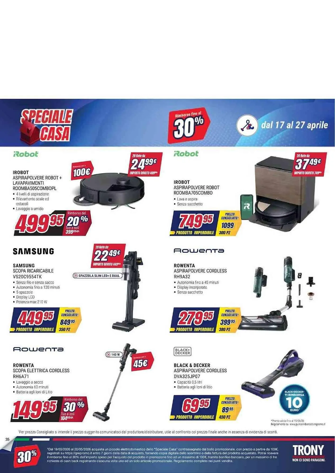 Volantino Trony da 17 aprile a 27 aprile di 2026 - Pagina del volantino 35