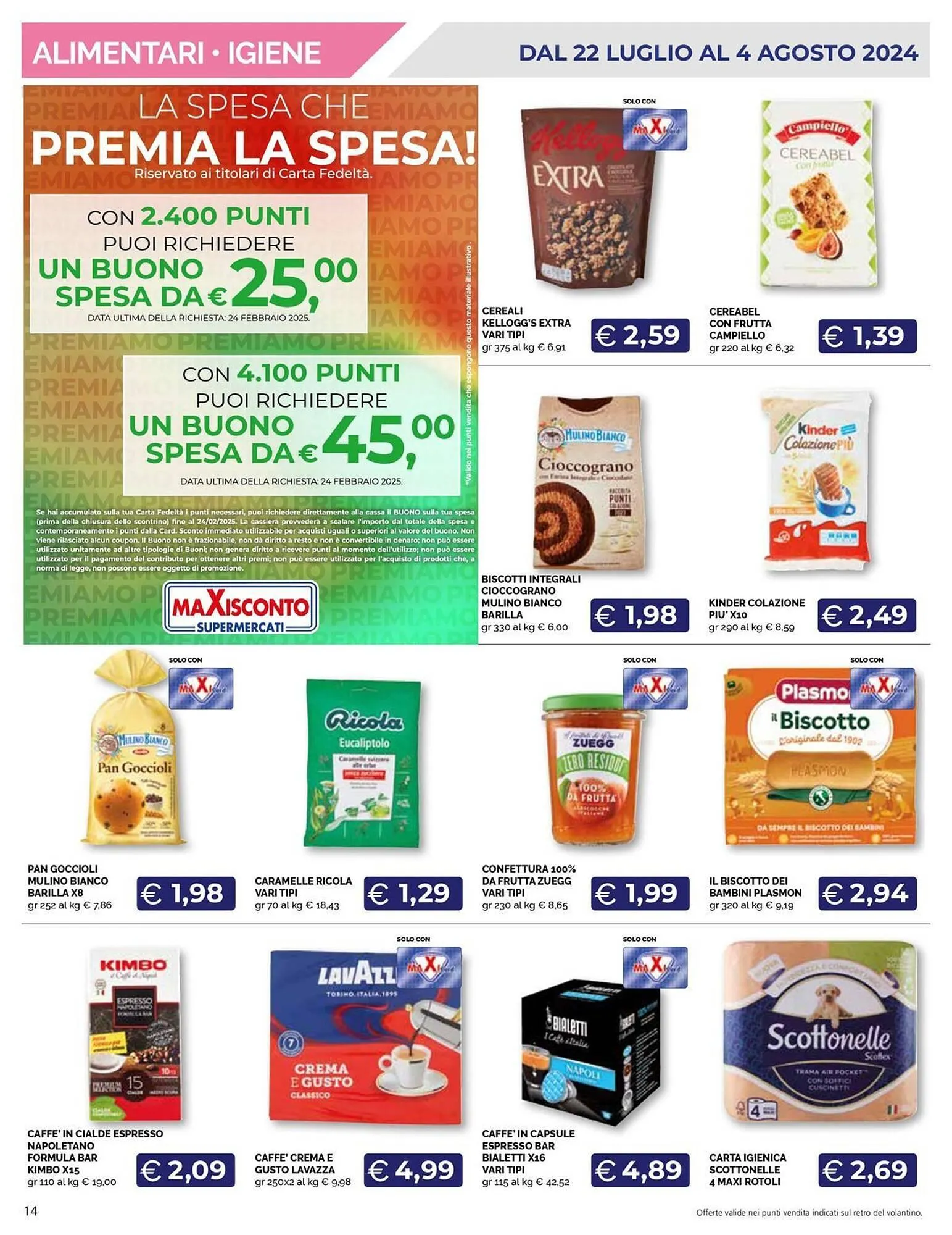 Volantino Maxisconto da 22 luglio a 4 agosto di 2024 - Pagina del volantino 14