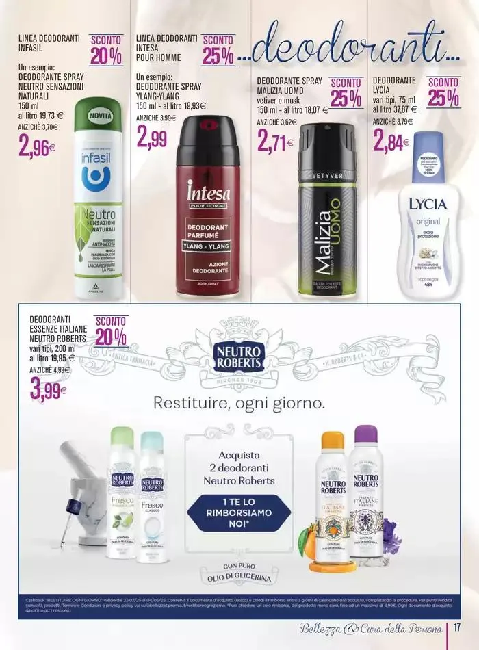 Bellezza& cura della persona da 27 marzo a 19 aprile di 2025 - Pagina del volantino 17