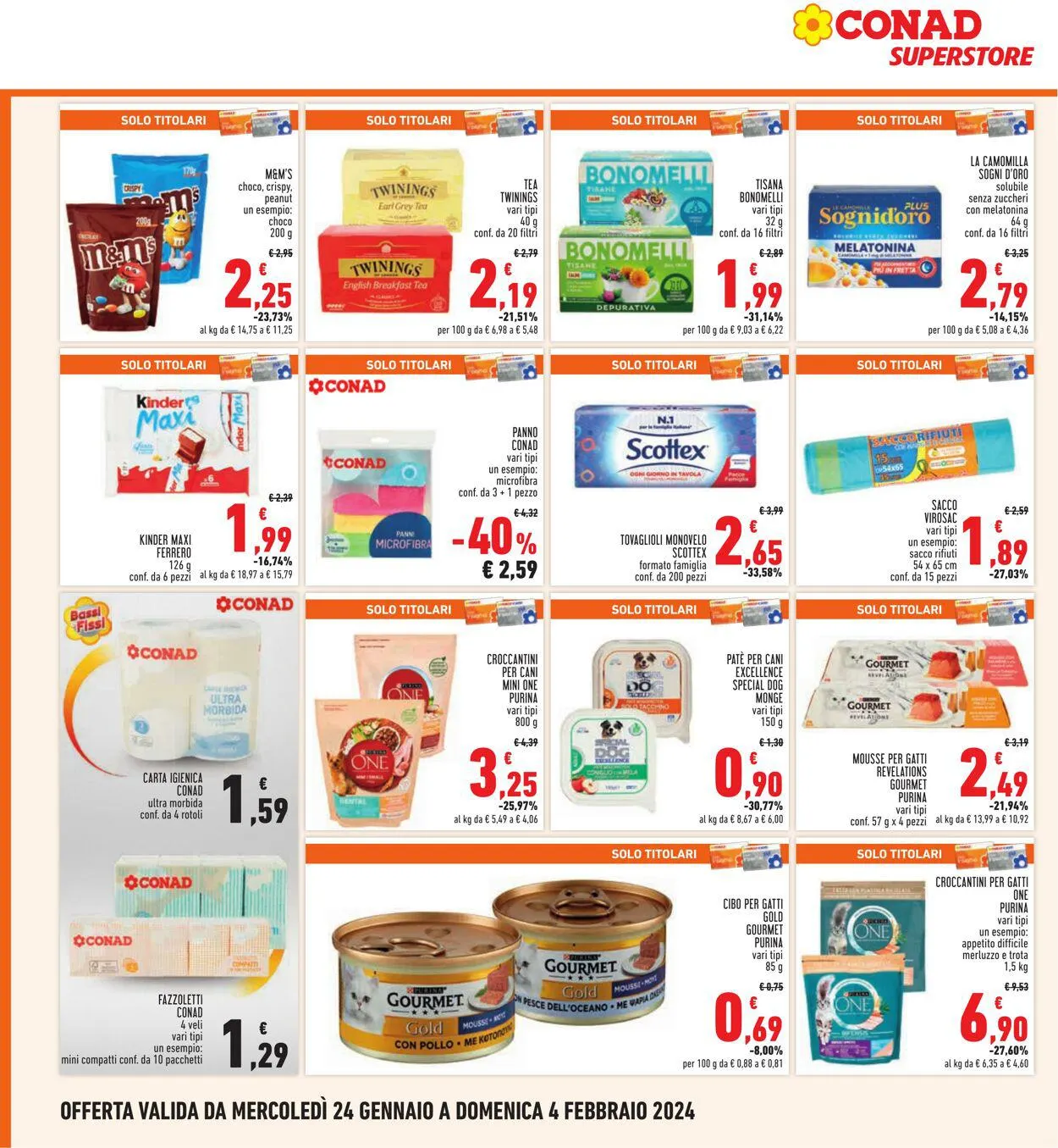 Conad - Superstore - Roma Volantino attuale da 24 gennaio a 4 febbraio di 2024 - Pagina del volantino 24