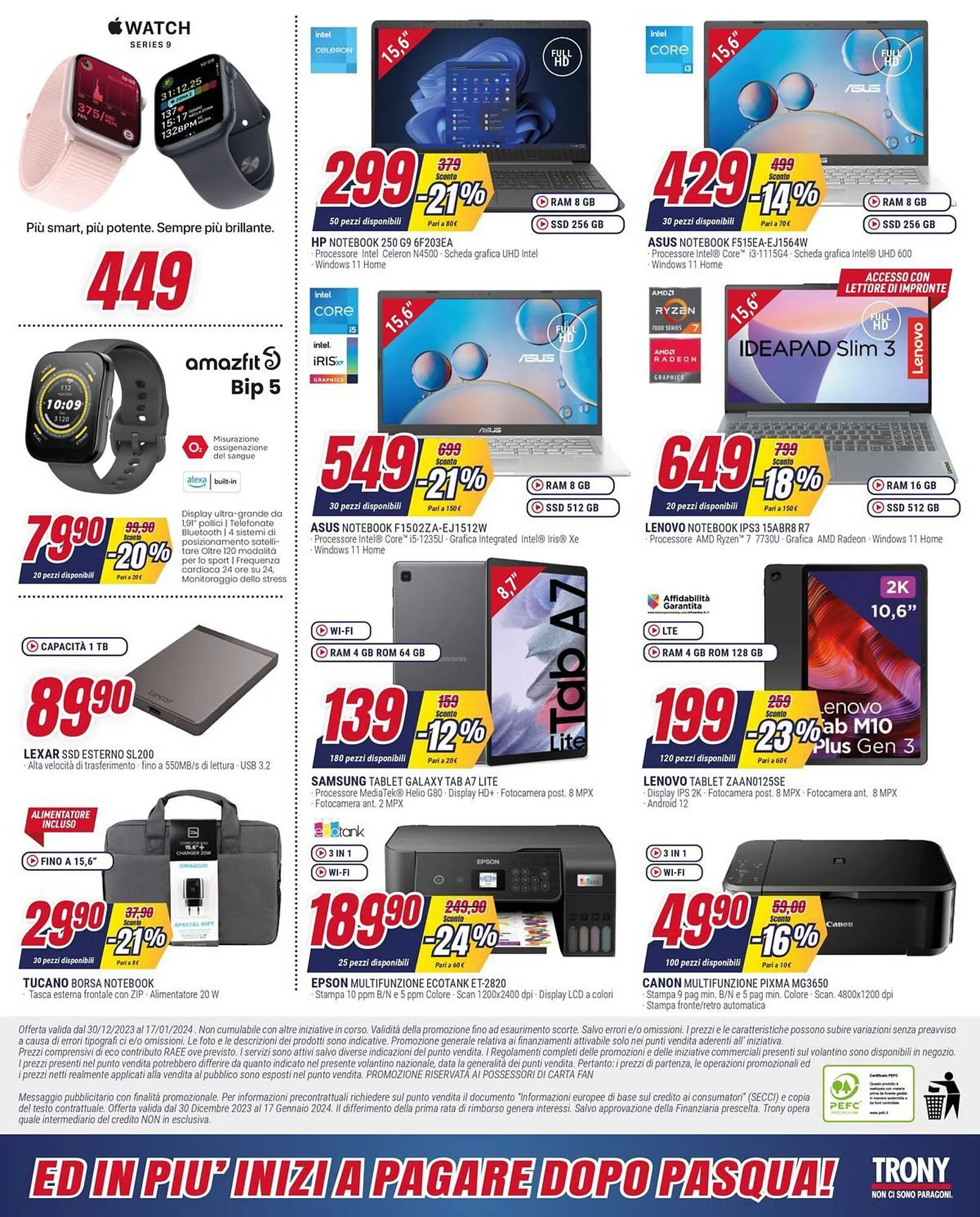 Volantino Trony da 27 dicembre a 17 gennaio di 2024 - Pagina del volantino 10