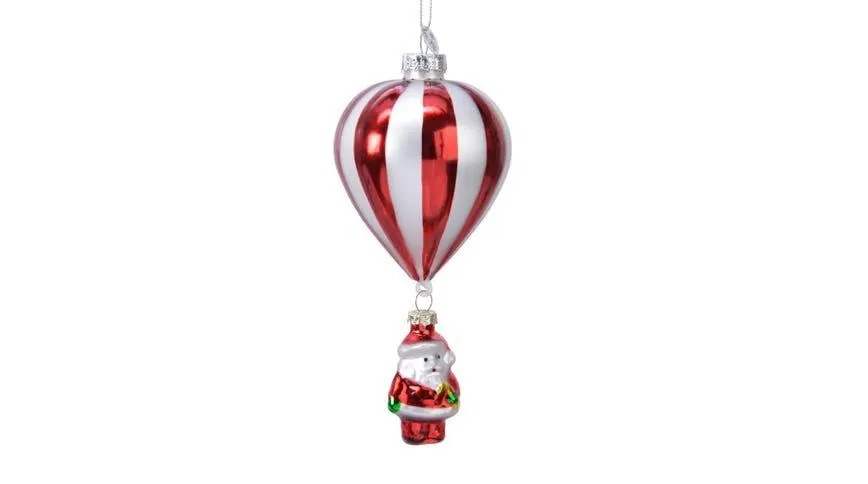 Babbo Natale Paracadute decorazione natalizia H15 cm