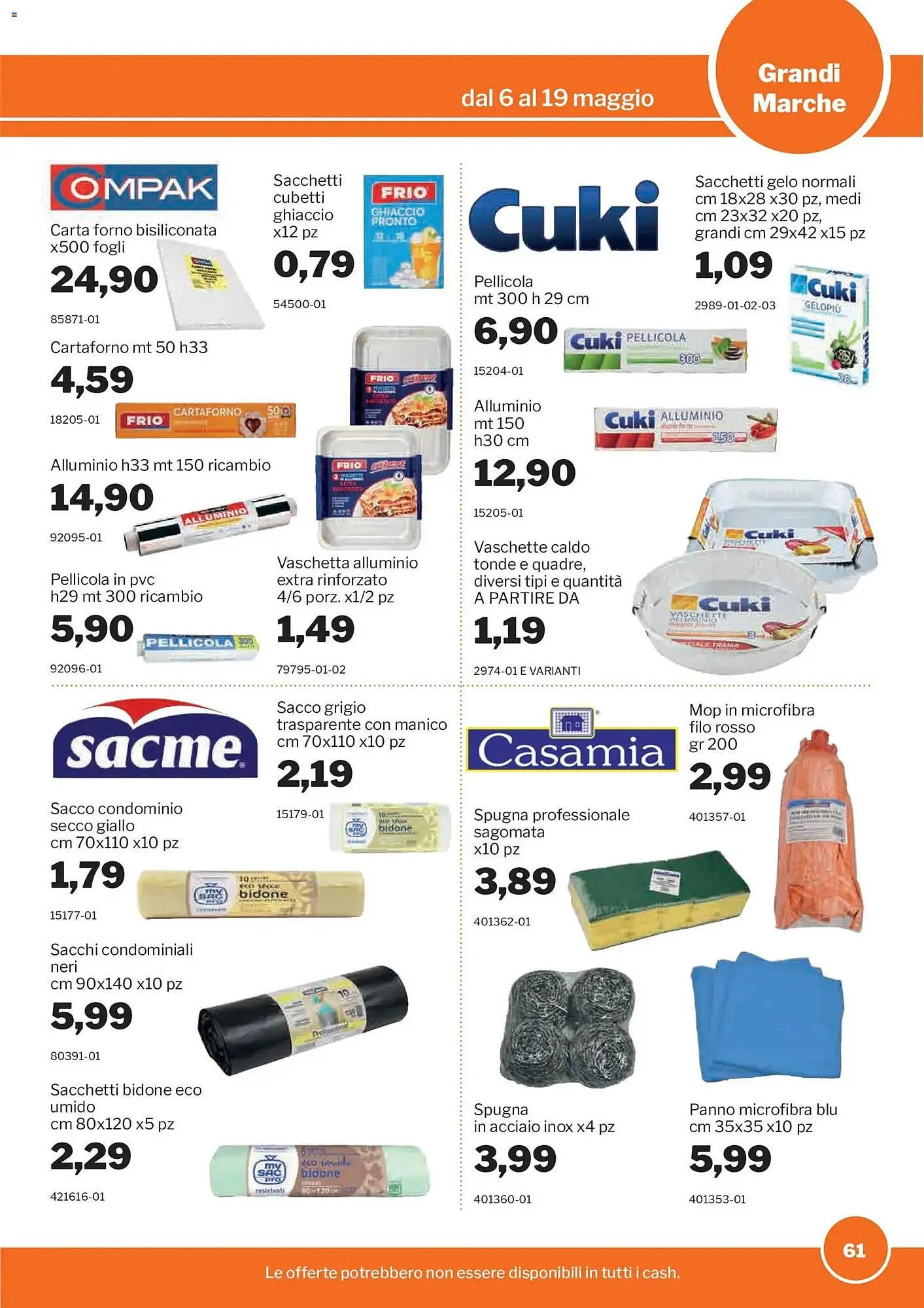 Volantino GrosMarket da 6 maggio a 19 maggio di 2026 - Pagina del volantino 61