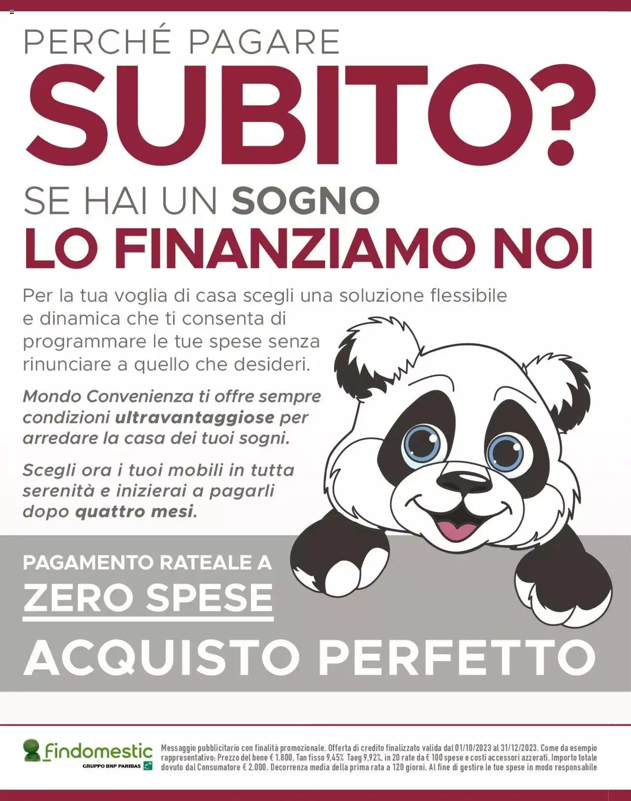 Volantino Mondo Convenienza da 1 ottobre a 31 dicembre di 2023 - Pagina del volantino 4
