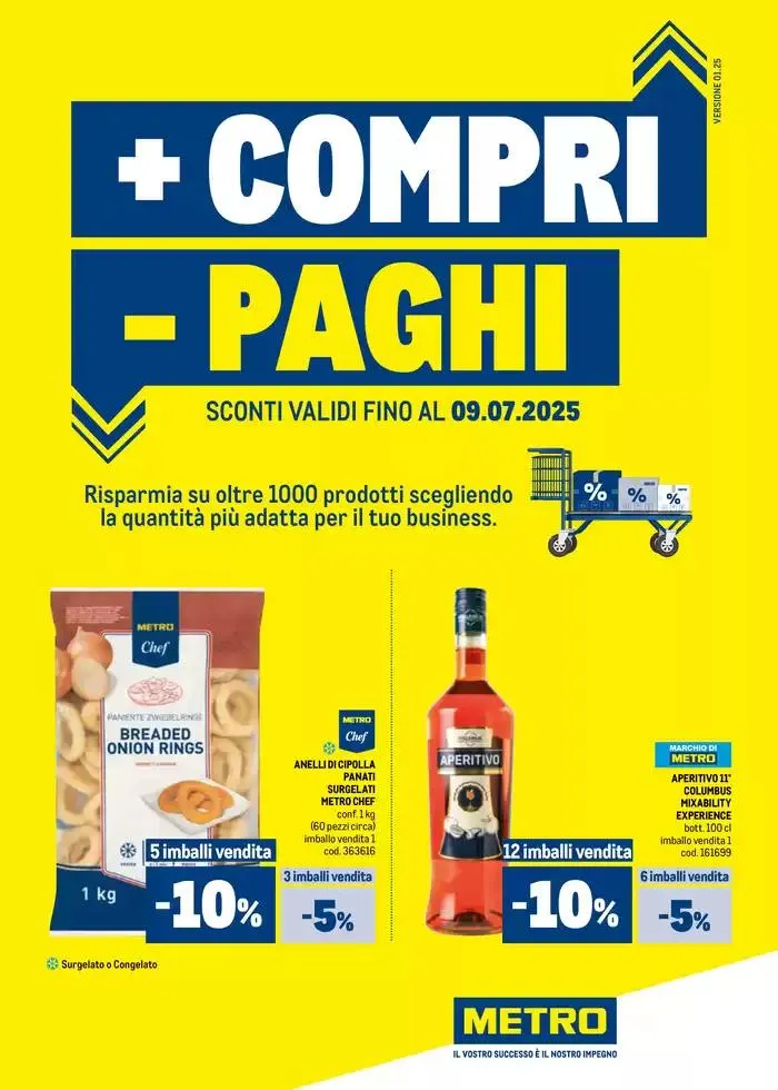 + Compri - Paghi dal 1.05 al 9.07 - 1