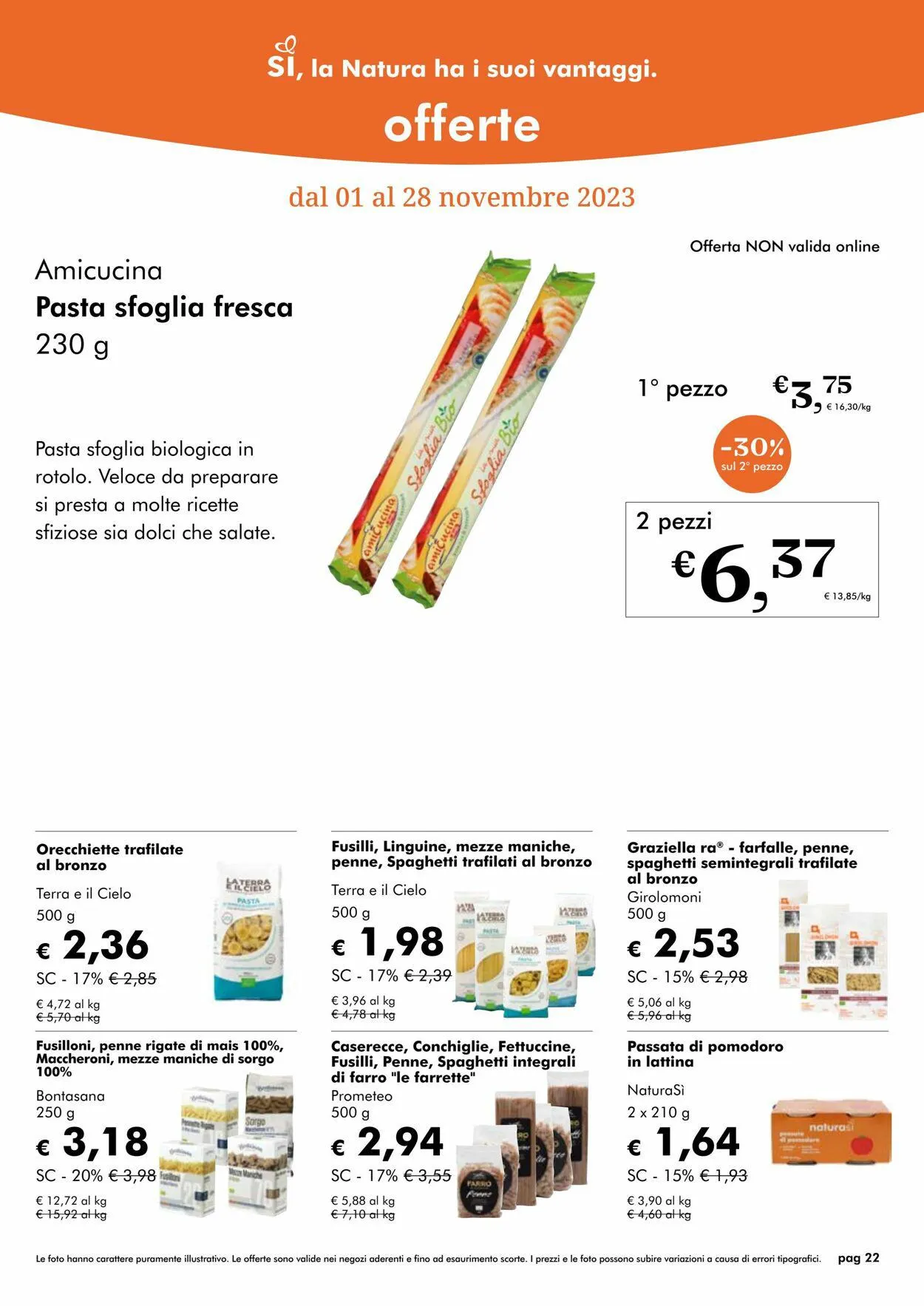 Natura Sì Volantino attuale da 25 ottobre a 8 novembre di 2023 - Pagina del volantino 22