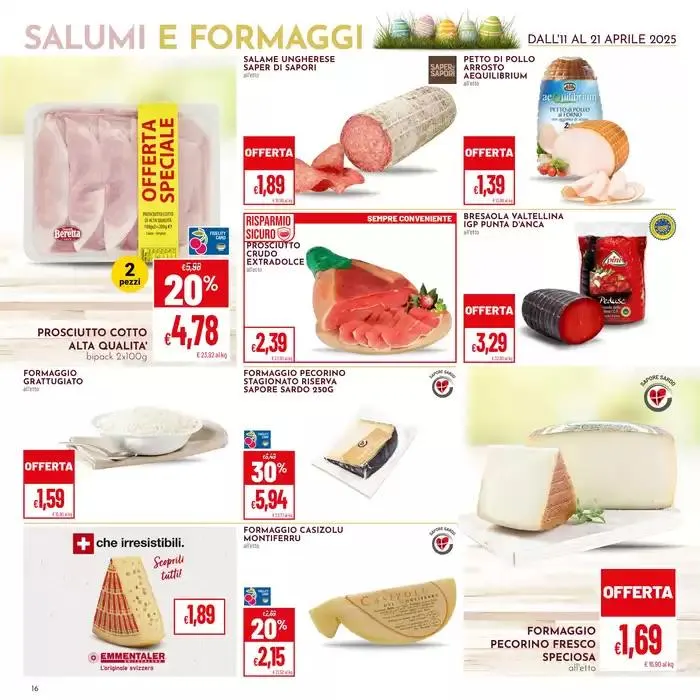 Buona Pasqua da 11 aprile a 21 aprile di 2025 - Pagina del volantino 16